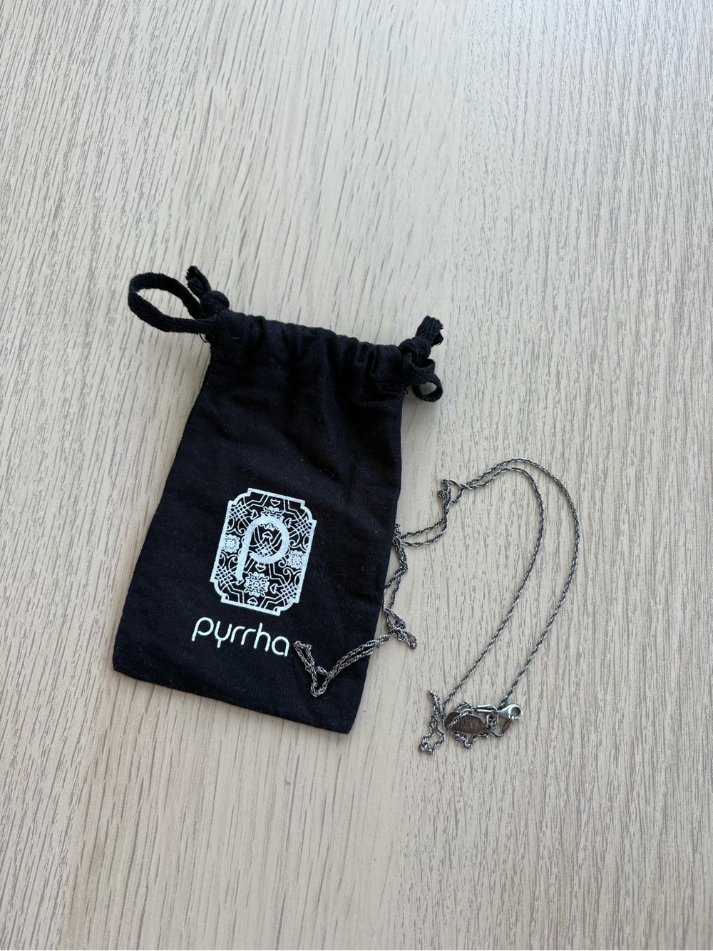 Pyrrha 30" Sterling Silver Fine Curb Chain